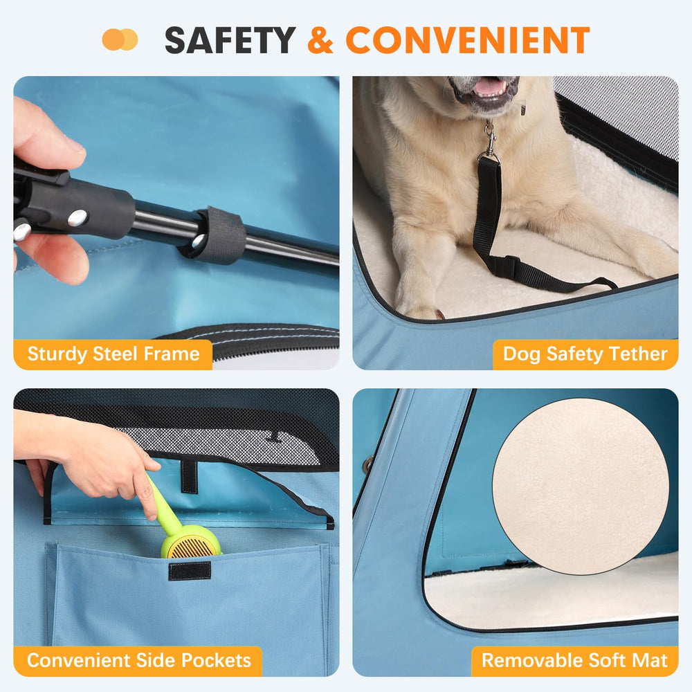 33.6 by 24 by 26 inches Snagle Paw crate for medium to large dogs