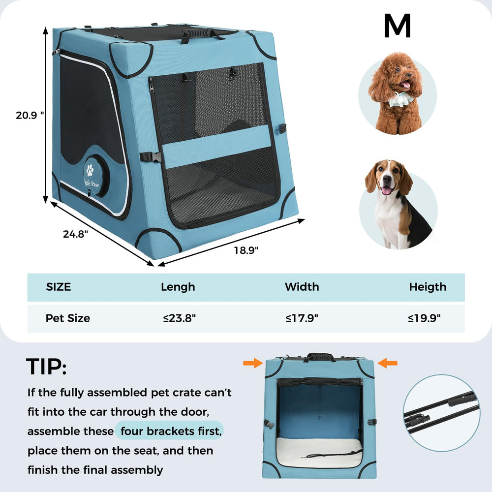 Snagle-Paw spacious interior fits medium to large dogs for comfortable movement
