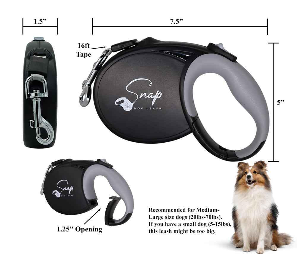 Snap Dog Leash clip-to-chair enables convenient, safe pauses during outdoor dining.