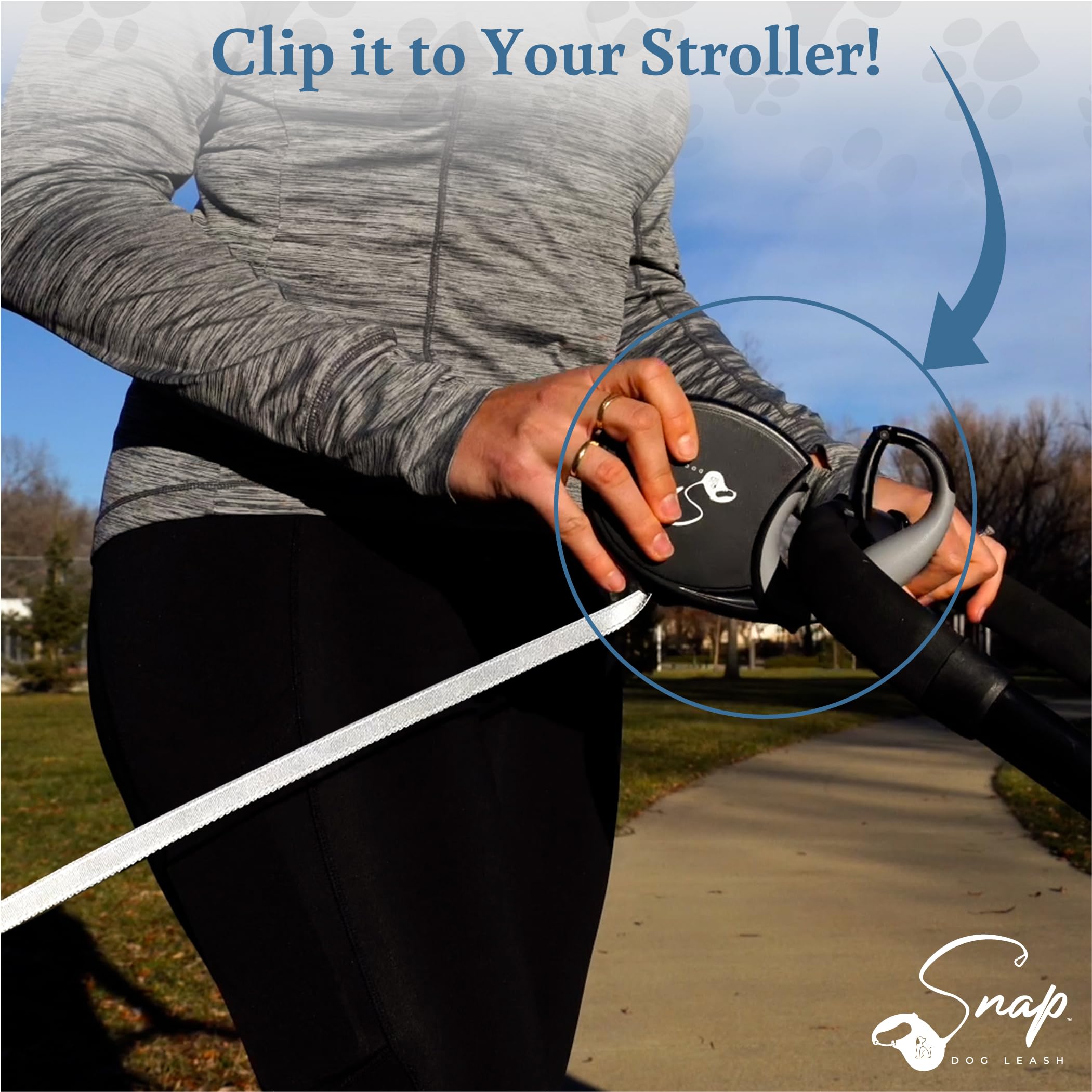 Snap Dog Leash ergonomic-silicone-handle offers comfortable grip on daily walks.