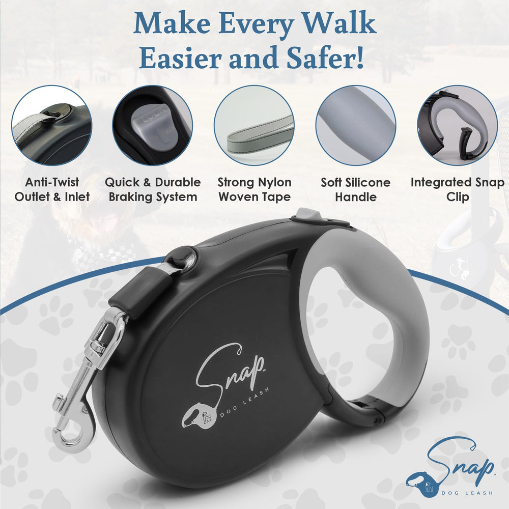 Snap Dog Leash weight-range-20-70lbs helps choose a suitable leash for your dog.
