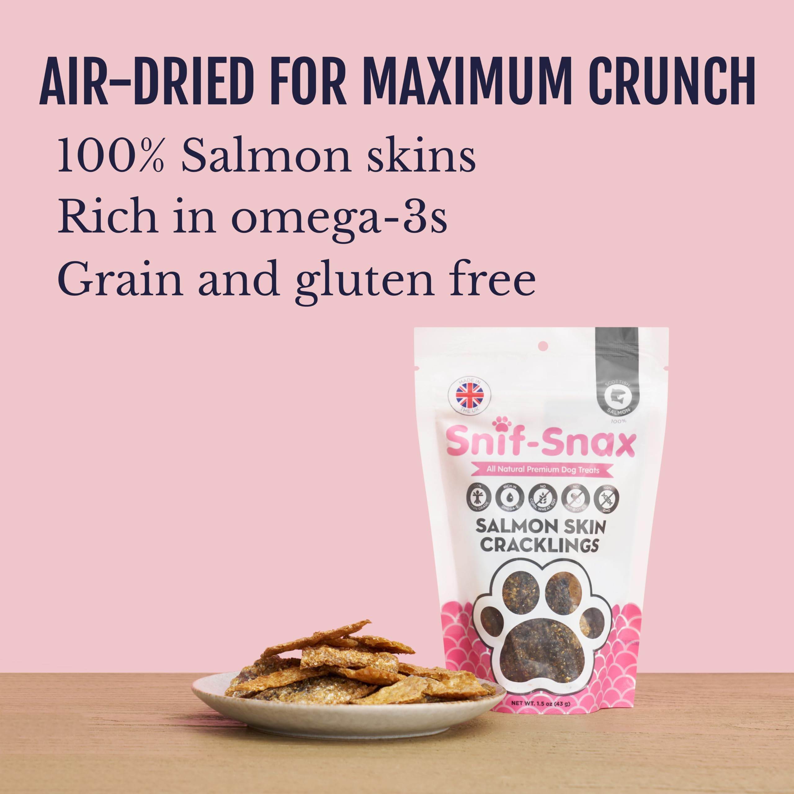 Snif-Snax grain-free bites that are gentle on the stomach and easy to digest.