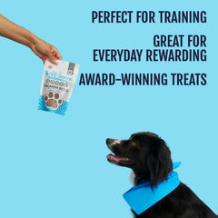 Snif-Snax Salmon Bites have a soft texture, ideal for gentle training rewards.