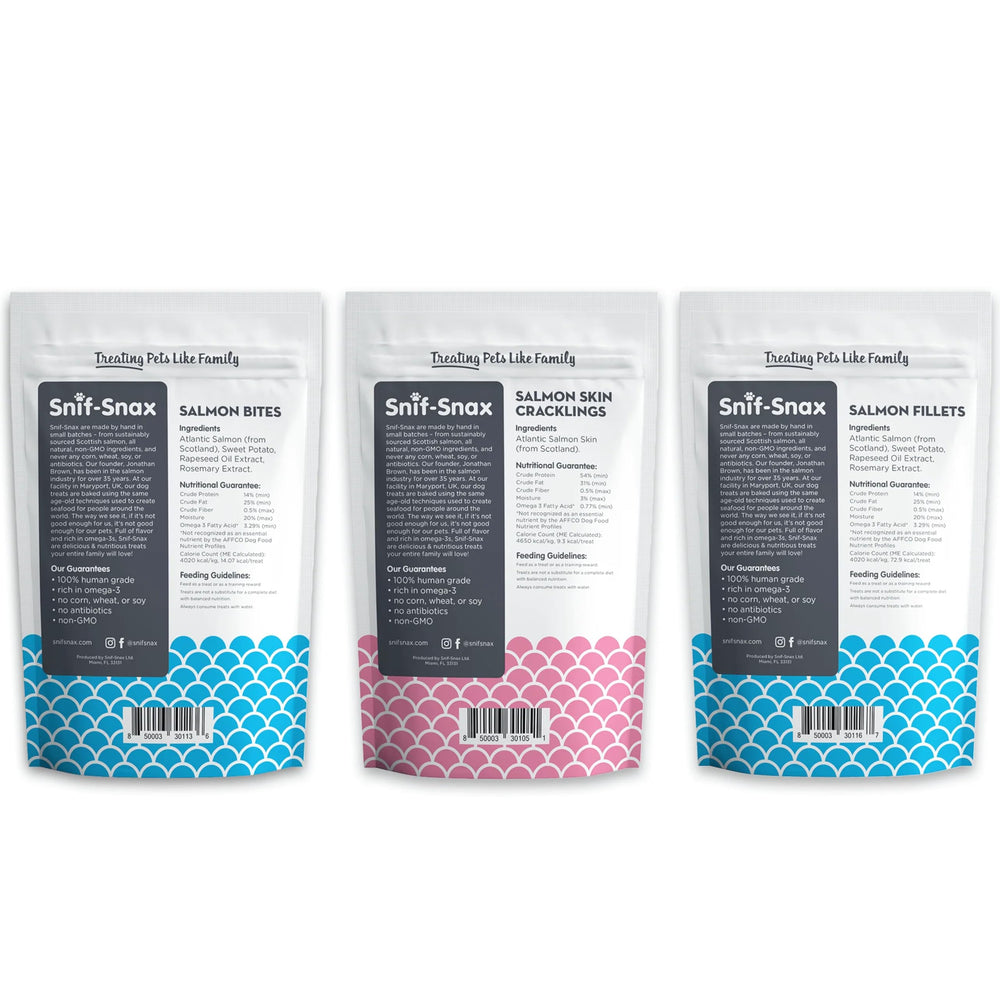 Image 7 depicts a family-made brand focused on healthy pet snacking