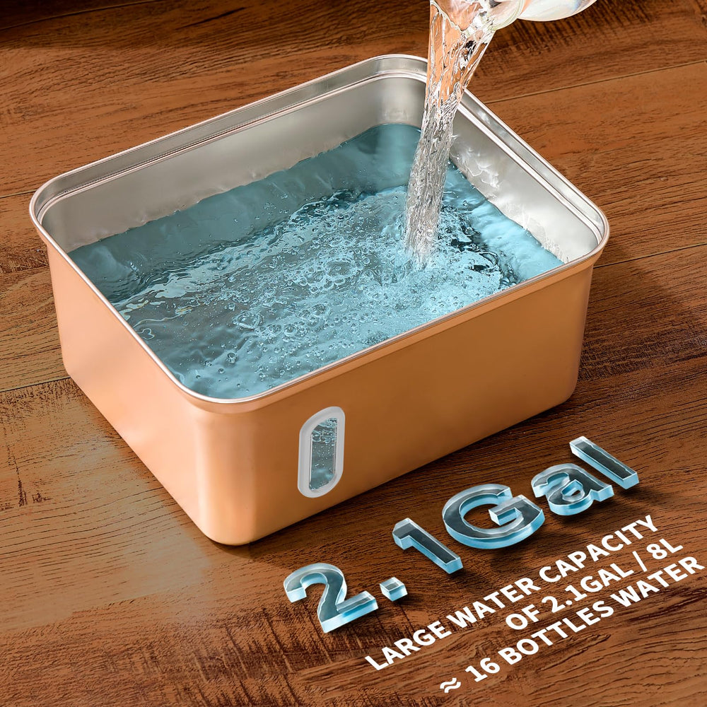 SNIFFNSLURP water level window enables quick refill checks.