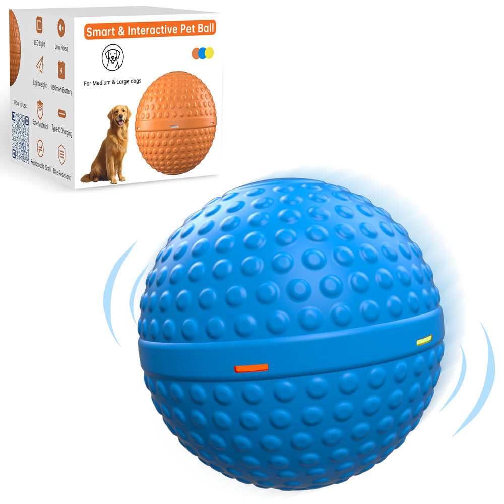 SNOYWEN smart interactive dog toy ball shell close-up for durable play