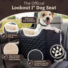 Snoozer Lookout I side profile highlights elevated perch for calmer, observant rides.