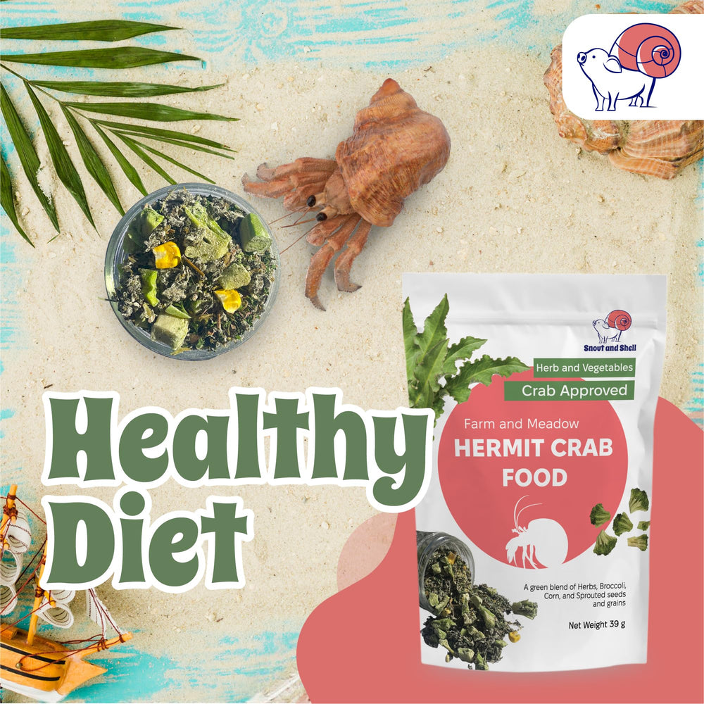 Snout and Shell food with dandelion and broccoli supports safe shell growth through calcium-rich ingredients