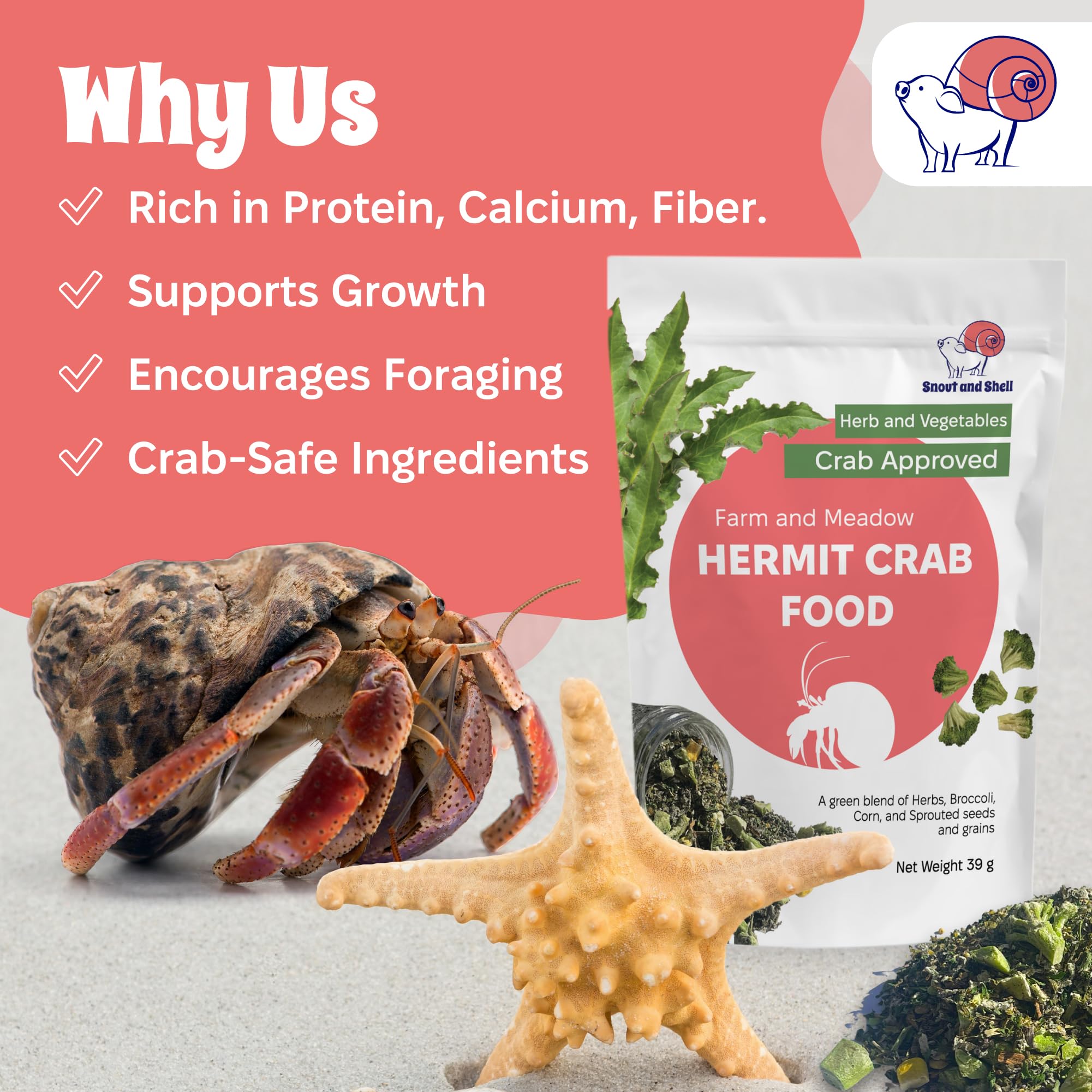 Snout and Shell packaging side-by-side emphasizes natural ingredients and preservative-free promise