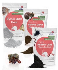 Snout and Shell greensand ocean minerals close-up for healthier molting cycles.