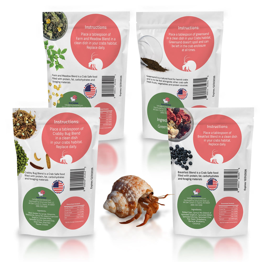 Snout and Shell nutrition ingredients close-up emphasizing whole-food composition