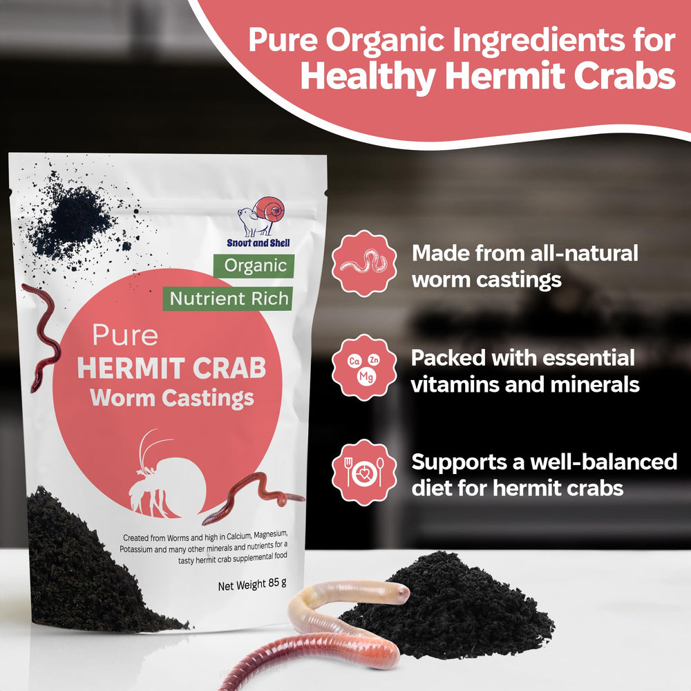 Snout and Shell Organic Worm Castings provide minerals for a strong exoskeleton.
