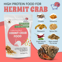 Snout and Shell protein-rich ingredients including mealworms and larvae.
