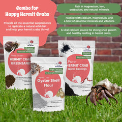 Snout and Shell worm castings concentrate with organic protein for balanced nutrition.