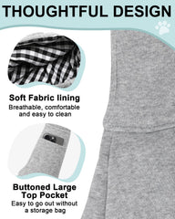 snqqmtt pet sling adjustable strap for a comfortable, customizable fit during walks.