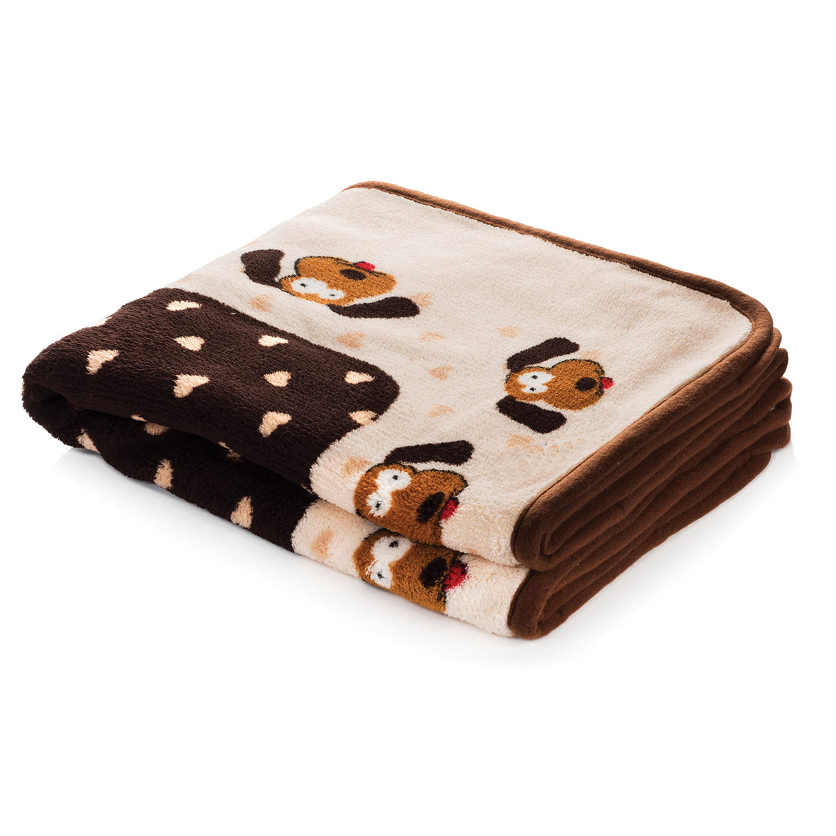 Snuggle Puppy blanket laid flat showing generous 48x30 size for cozy comfort.