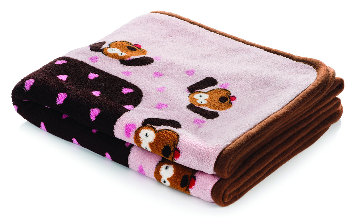 Snuggle Puppy blanket ultra-soft fleece for cozy puppy snuggles.