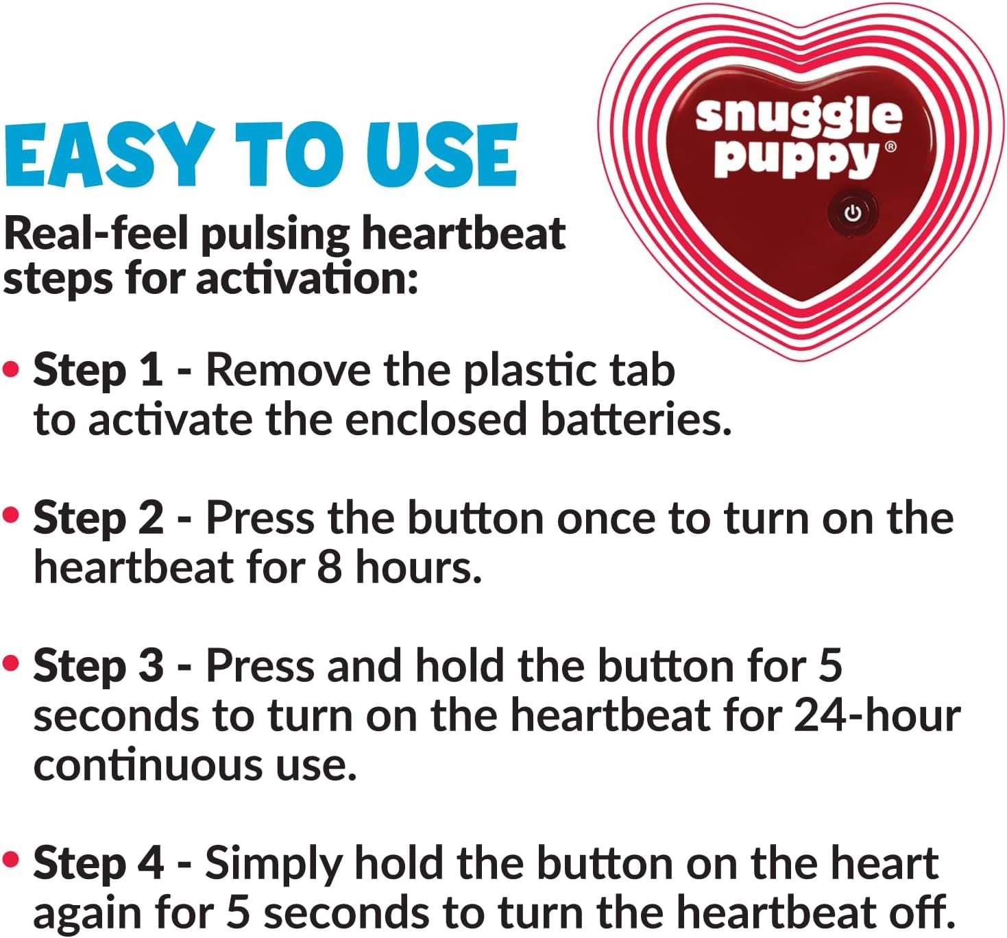 Snuggle Puppy calming aid helps puppies sleep through the night with gentle comfort.