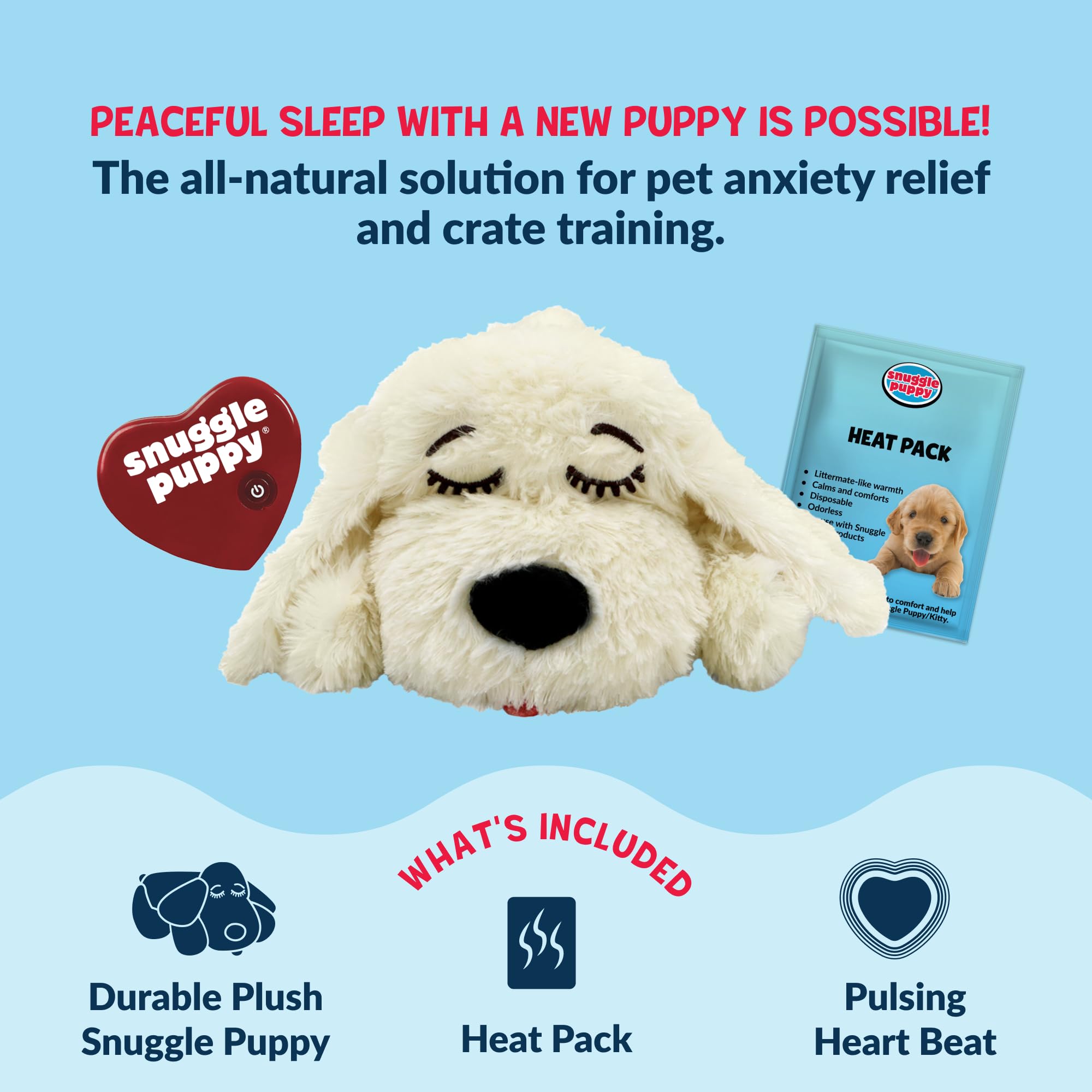 Snuggle Puppy crate-training use supports easier, calmer crate time.