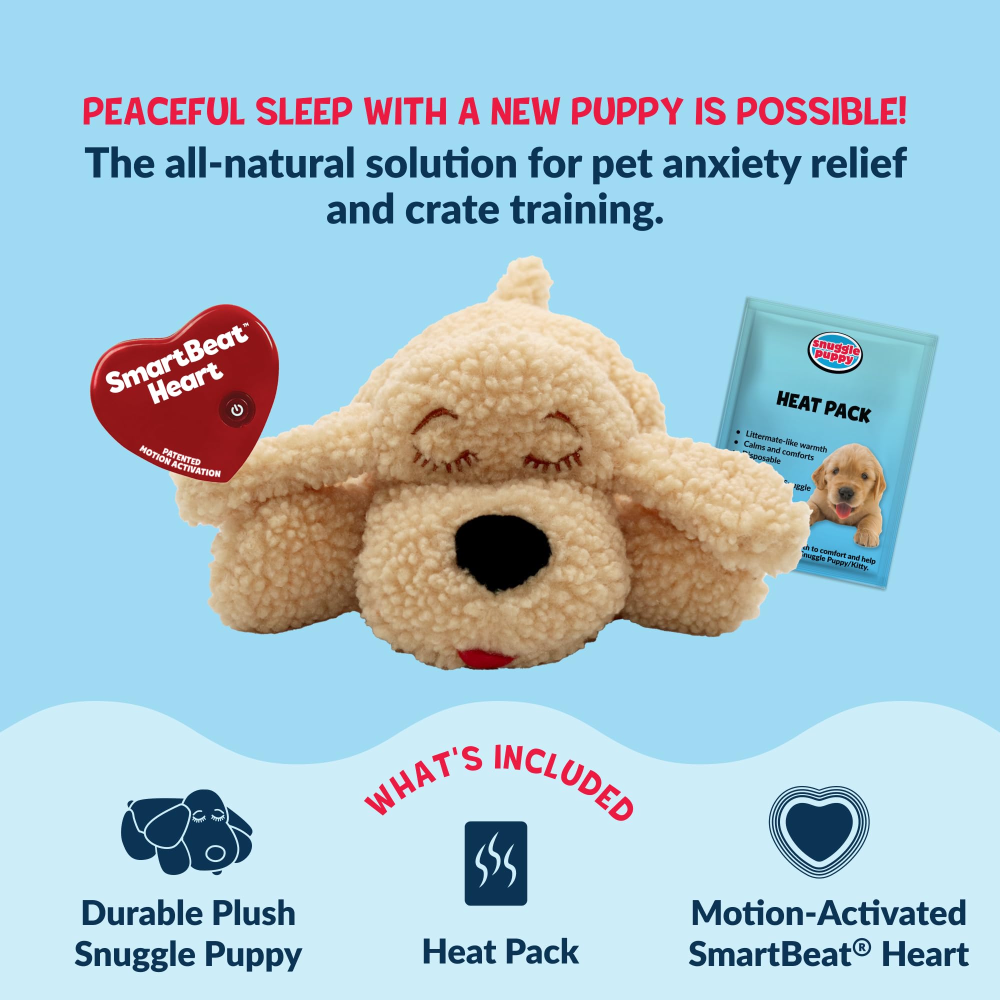 Snuggle Puppy durable plush design for daily puppy play.