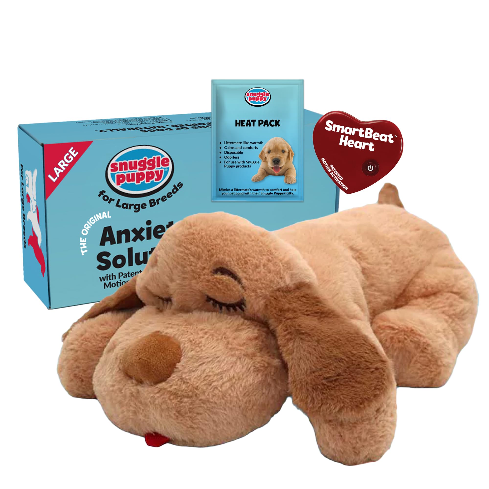 Snuggle Puppy heartbeat toy shows a real-feel pulse for calm moments during crate time