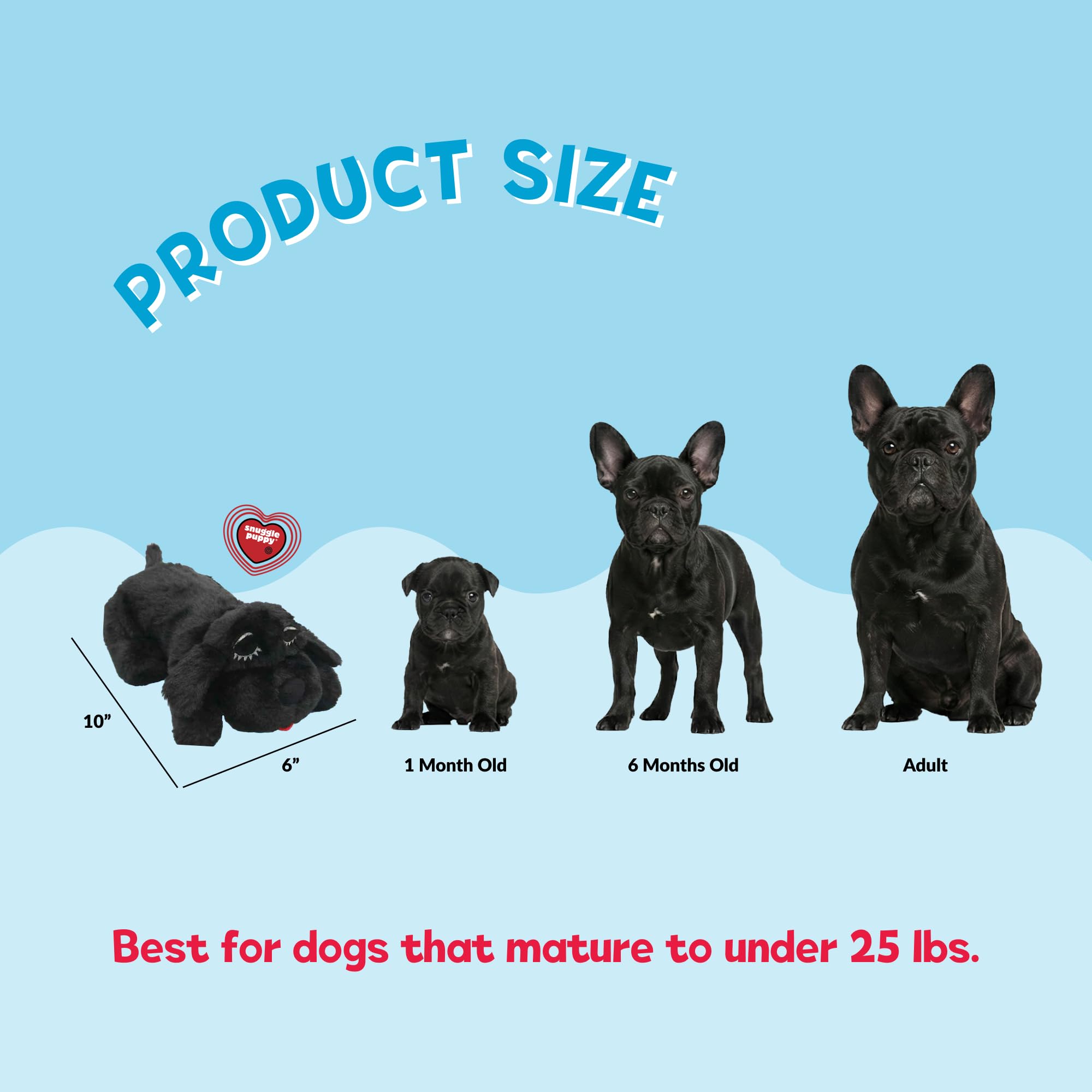 Snuggle Puppy Junior plush with real feel pulse for restful naps