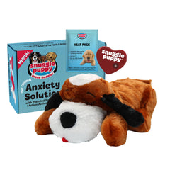 Snuggle Puppy real-feel heartbeat toy inside providing soothing rhythm for puppy calm