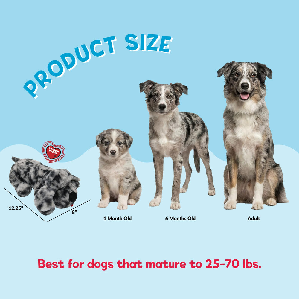 Real-Feel heartbeat mimics littermate comfort to ease puppy transition and nightly settling.