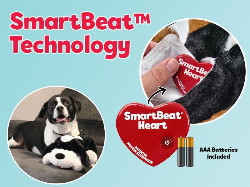Snuggle Puppy replacement heart—close-up showing two modes for better sleep.
