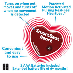 Snuggle Puppy replacement heart—side view of compact unit for snug plush toys.