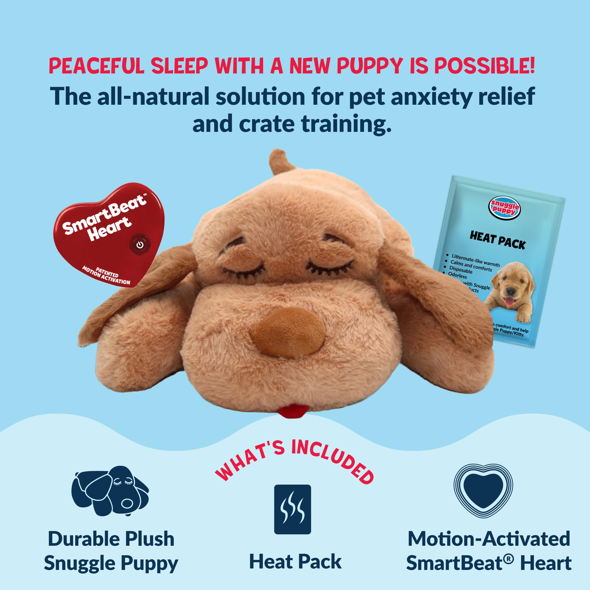 Snuggle Puppy plush toy large-breed crate time with soft fabric