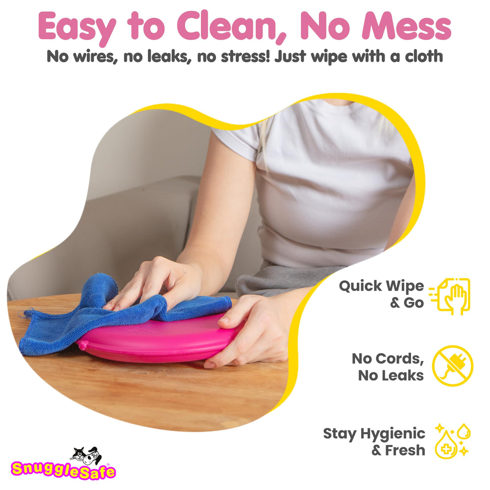 Snugglesafe Original chew-proof cover protects the pad during daily use
