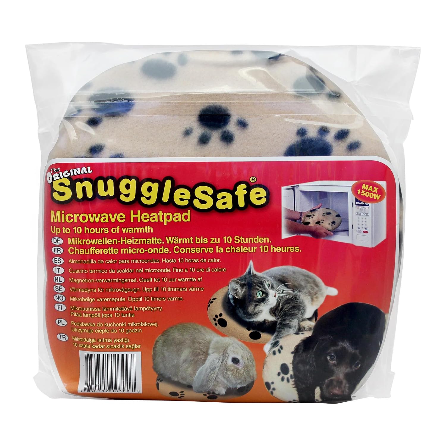 Snugglesafe Original microwave-activated heat pad provides plug-free warmth