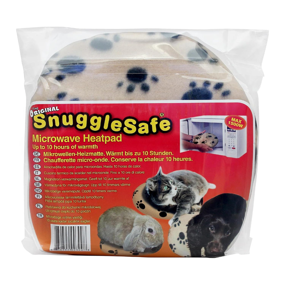 Snugglesafe Original microwave-activated heat pad provides plug-free warmth