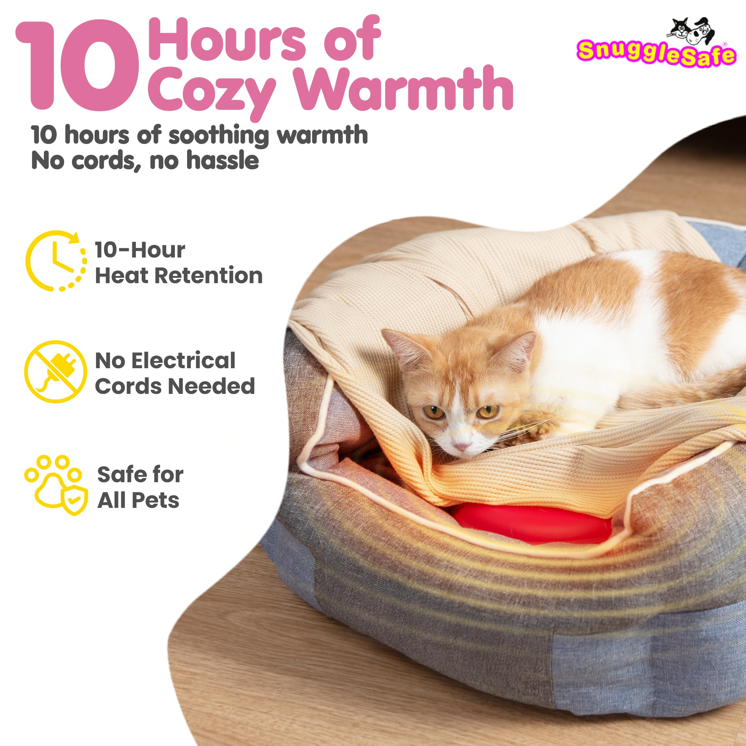Snugglesafe Original thermapol core activation demonstrates quick microwave-ready warmth
