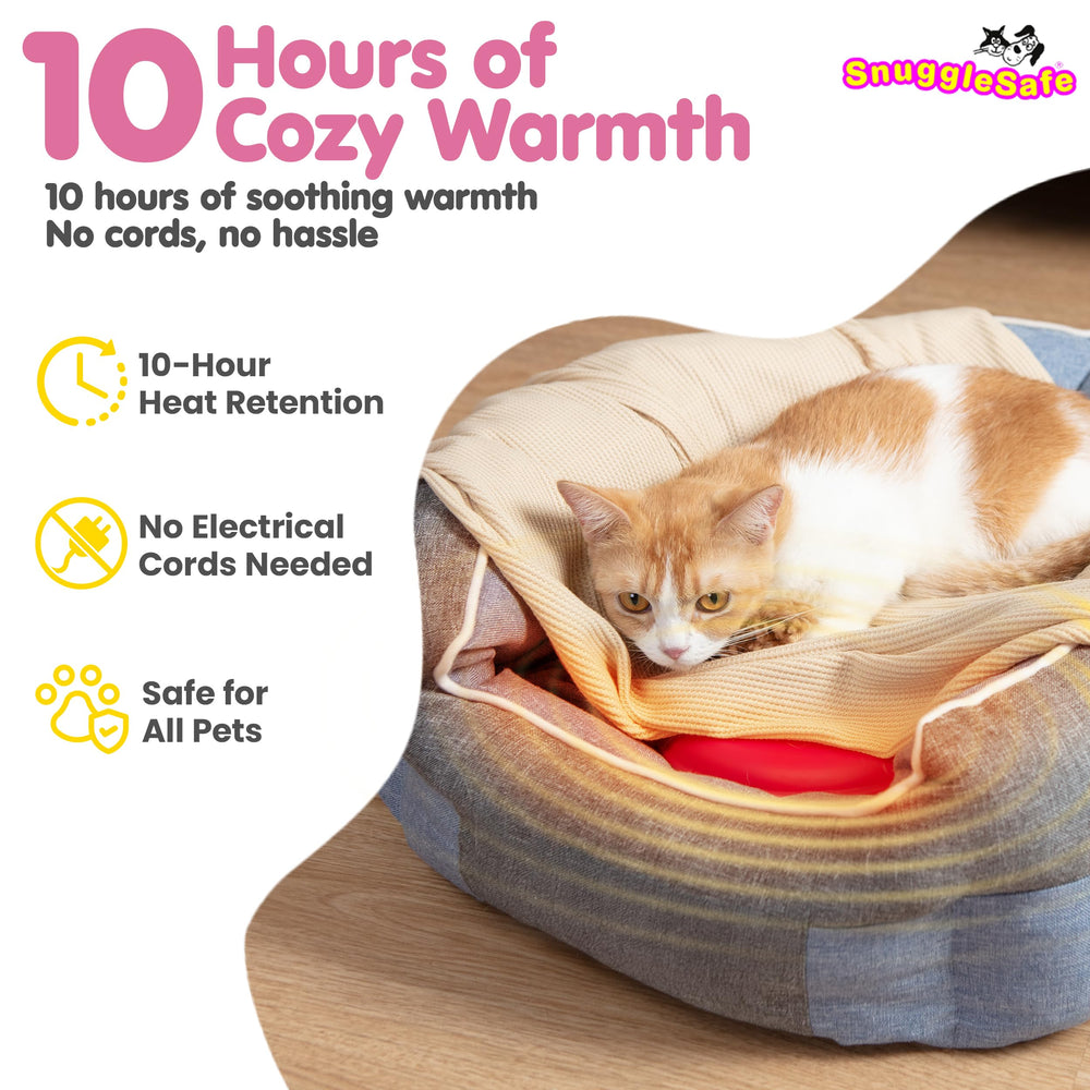Snugglesafe Original thermapol core activation demonstrates quick microwave-ready warmth