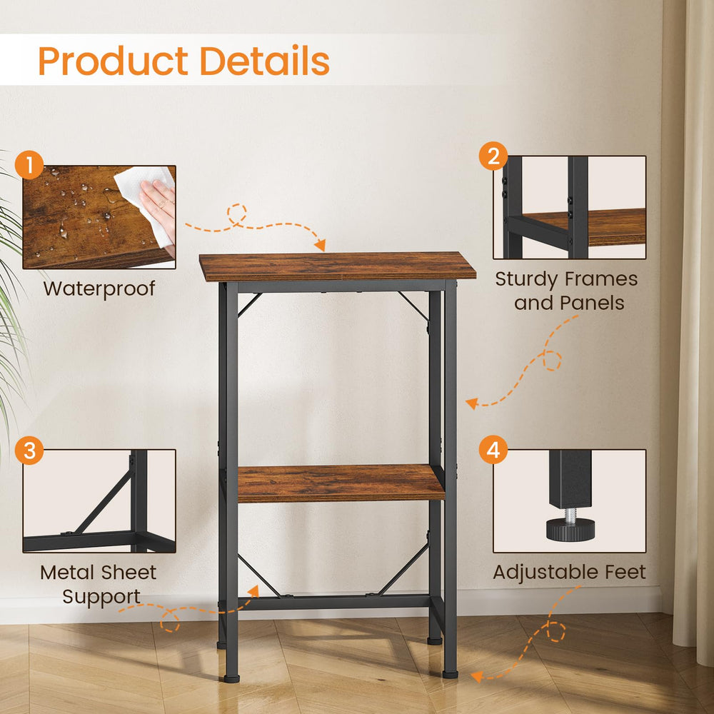 Snughome 10-Gallon Aquarium Stand in a cozy room as décor.