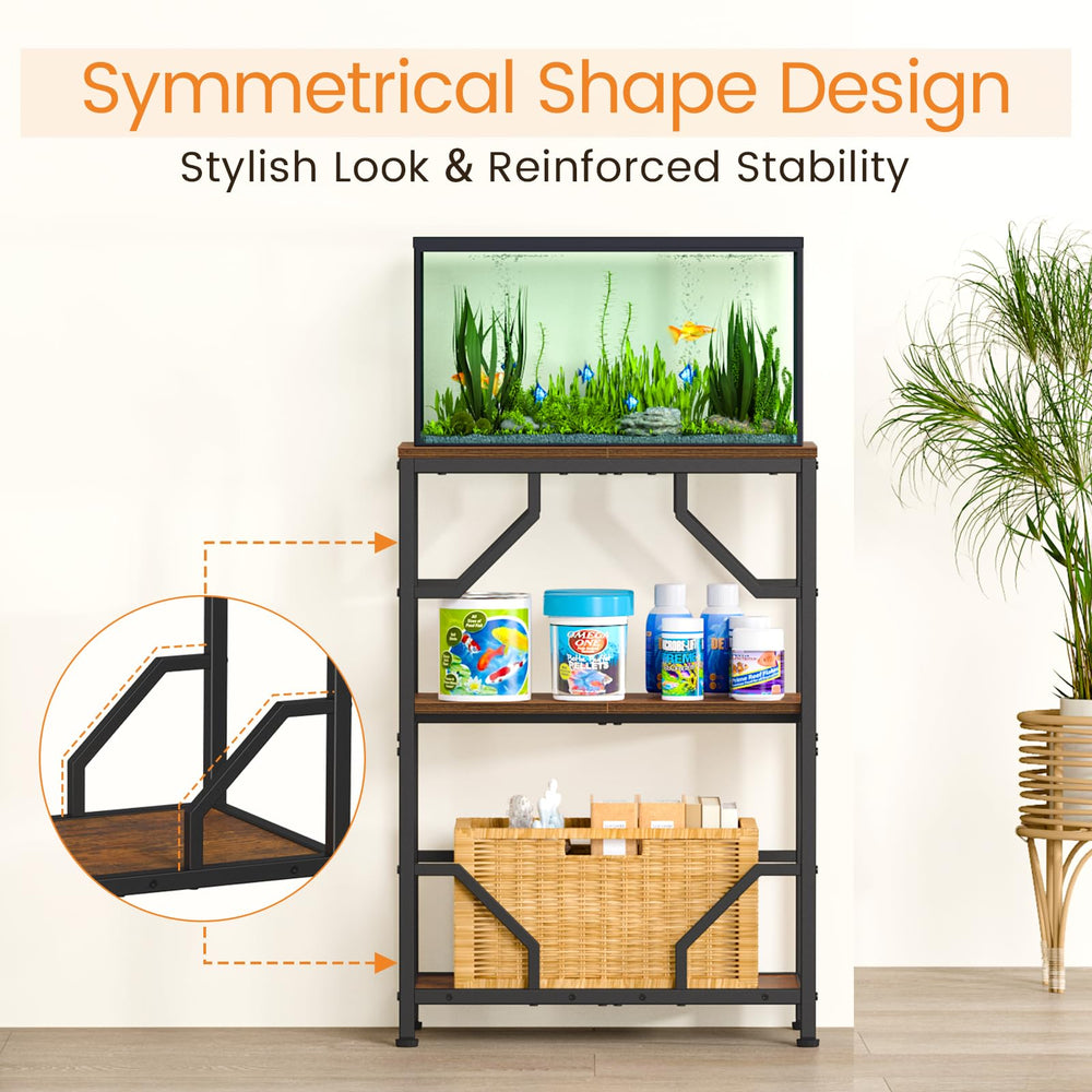Four adjustable feet on Snughome stand ensure stability on uneven floors.