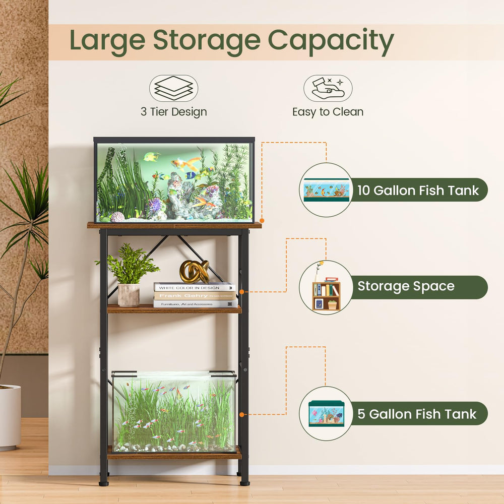 Snughome easy-assembly aquarium stand with clear instructions