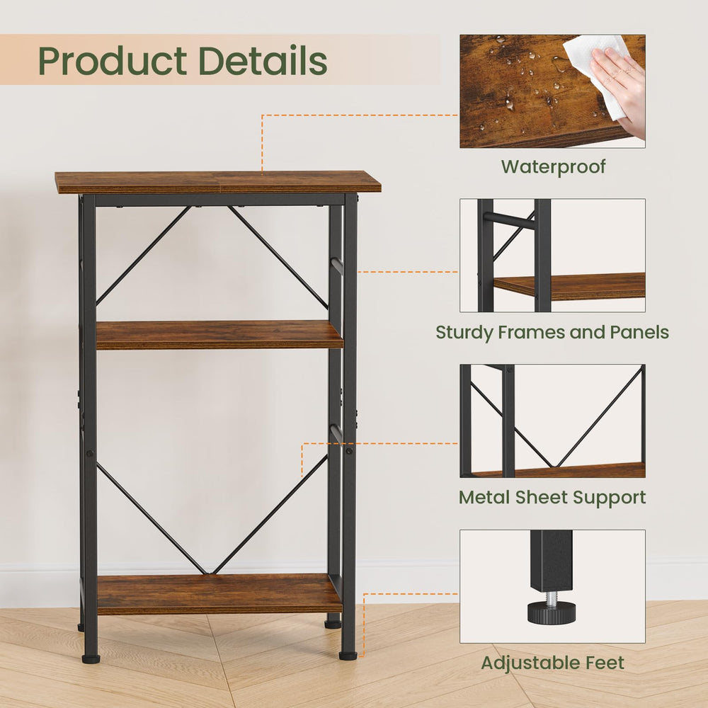 Snughome three-tier stand adds storage and style to any room