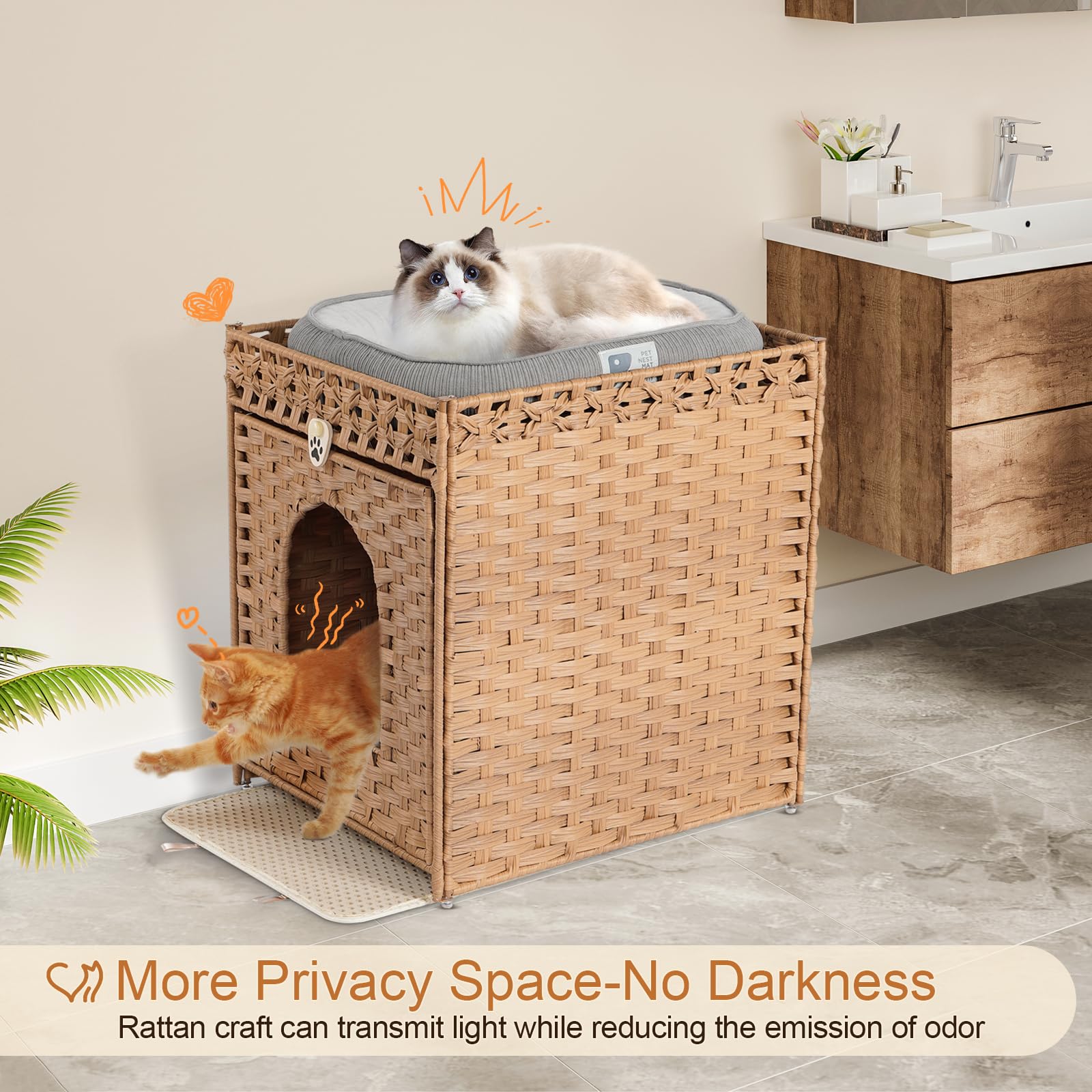 Snughome hidden door feature adds privacy and a tidy home look