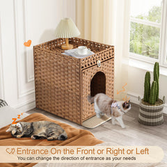 Snughome interior space highlights comfortable entry and private litter area