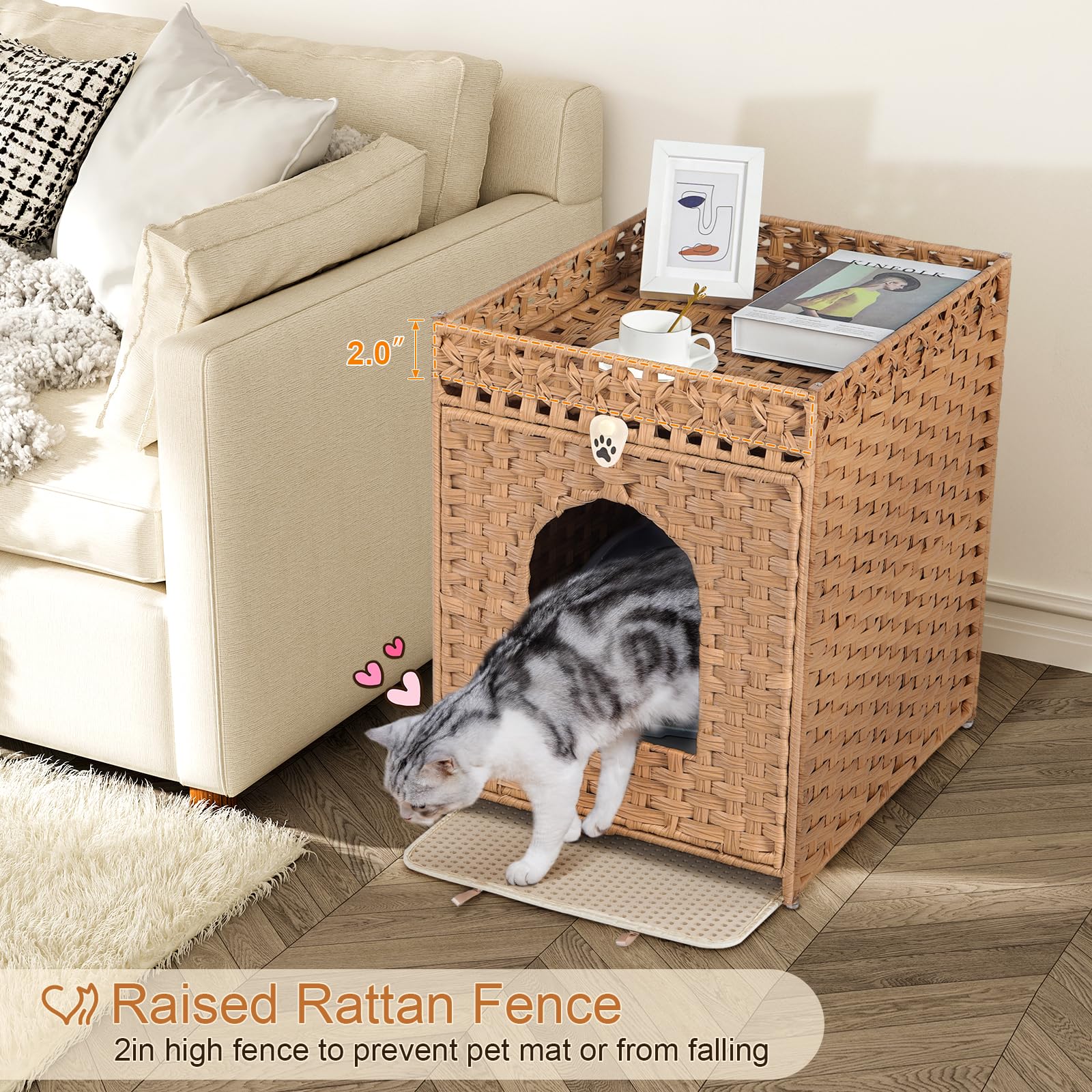 Snughome top fence detail adds extra storage space for pet items