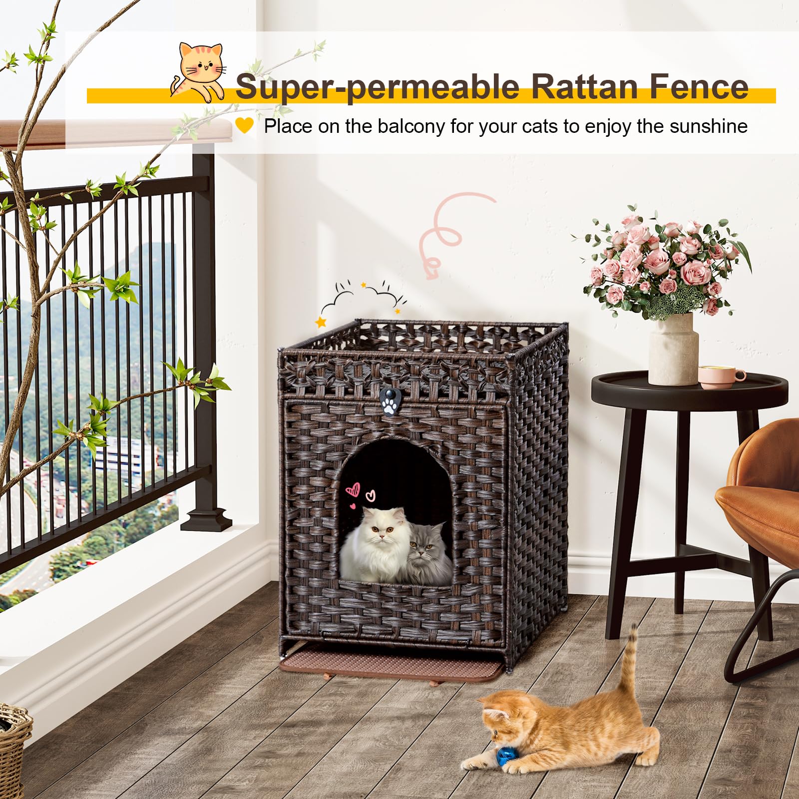 Snughome private washroom privacy helps cats feel secure.