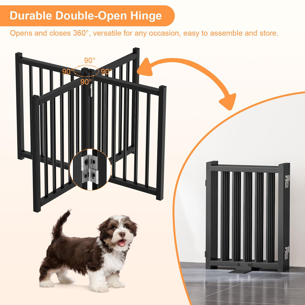 Snughome Short Dog Gate keeps puppies safely contained during play.