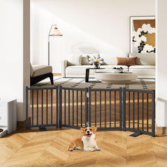 Snughome Short Dog Gate folded side view for compact storage.