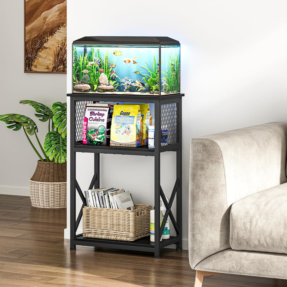 Snughome stand front view showcases a wide top shelf blending with home decor