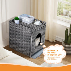 Snughome top-fence view highlighting added surface for supplies and organization.