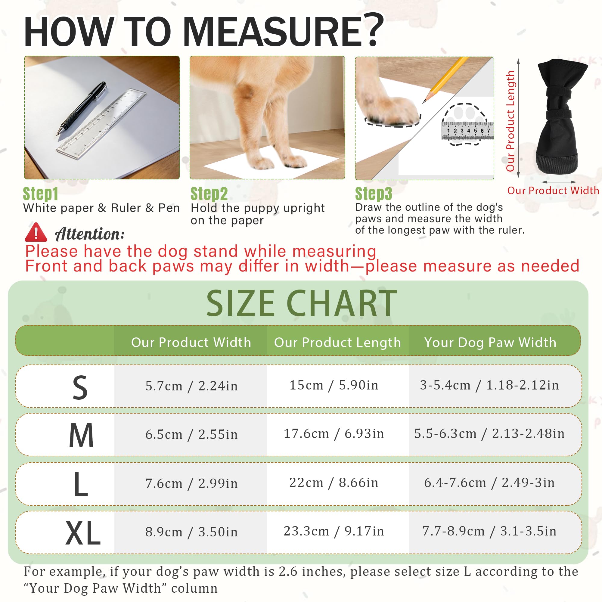 Snugrance paw boot adjustable sizes cover medium to large dogs