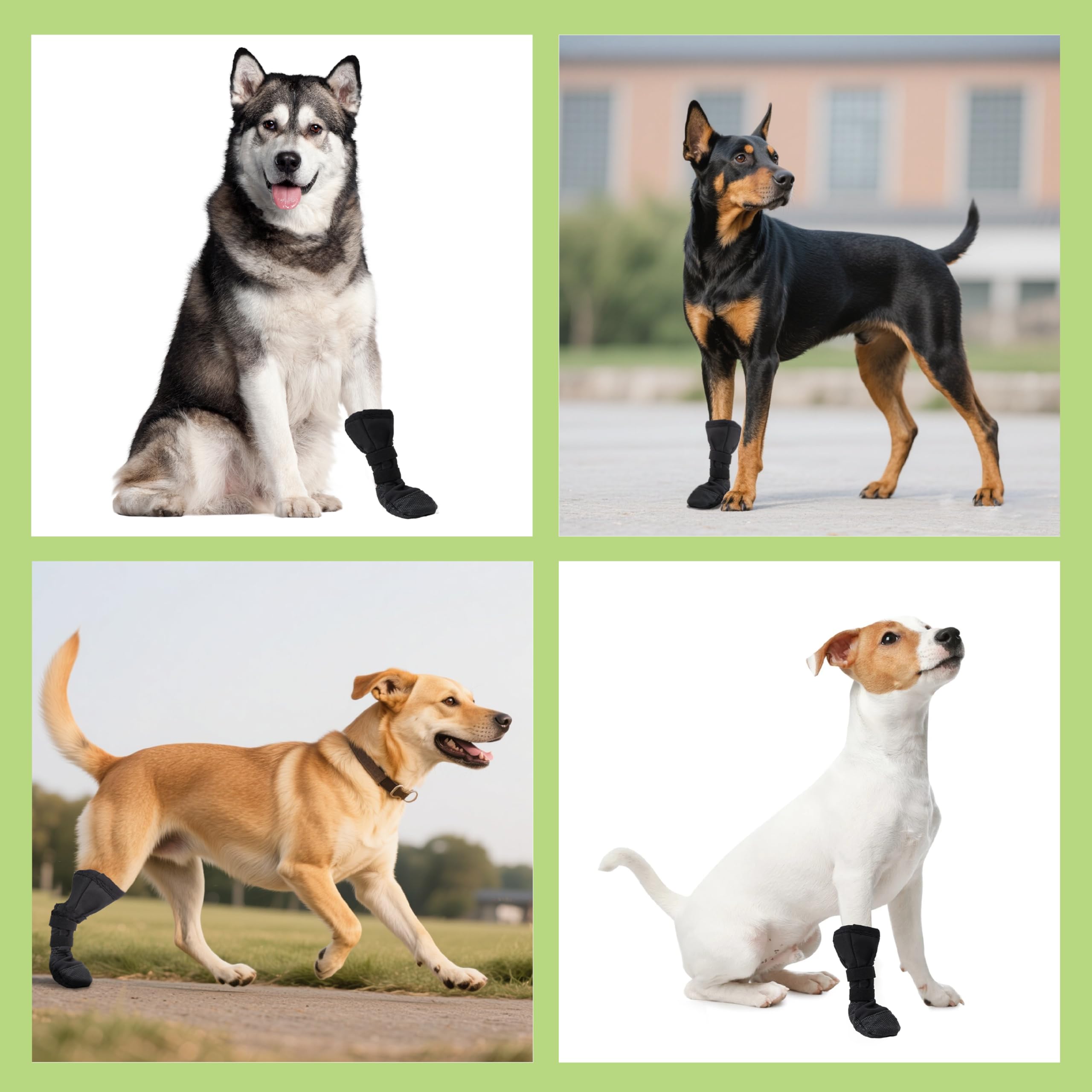 Snugrance paw boot wound protection keeps paws covered